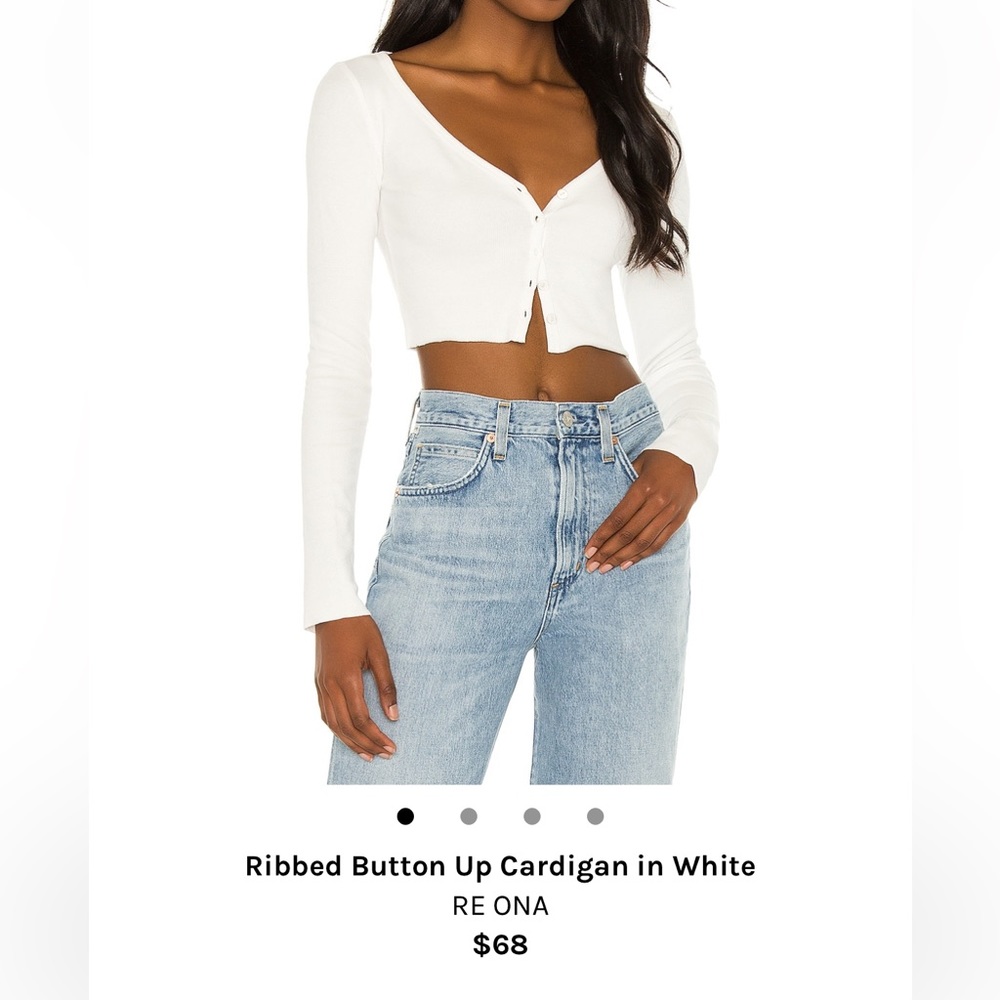 ribbed white Re Ona long sleeve